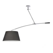 Barcelona lampa sufitowa 1x60W E27 230V z szarym abazurem